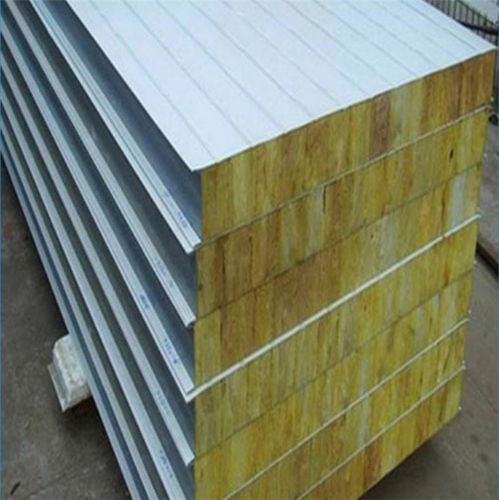 济南岩棉复合板厂家,章丘白云彩钢钢构,济南岩棉复合板高清图片 高清大图